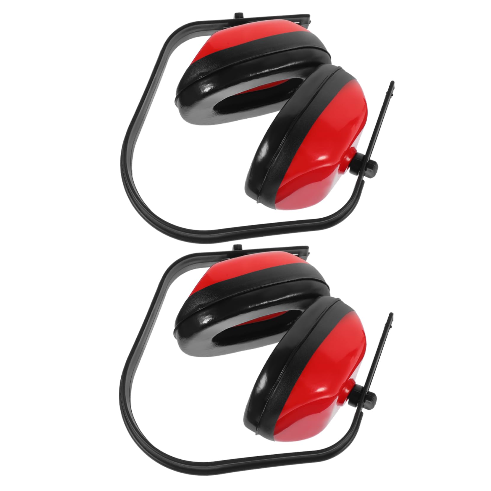 WOONEKY 2pcs Soundproof Ear Muff Canceling Noise Cancelling Ear Muffs Ear Protection for Child Sleeping Ear Muffs Headphones for Sleep Ear Headphones Red Abs