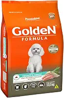 Golden - Ração Fórmula Mini Bits para Cães Adultos de Pequeno Porte Sabor Frango e Arroz - 10,1kg Premier Pet para Todas Pequeno Adulto -