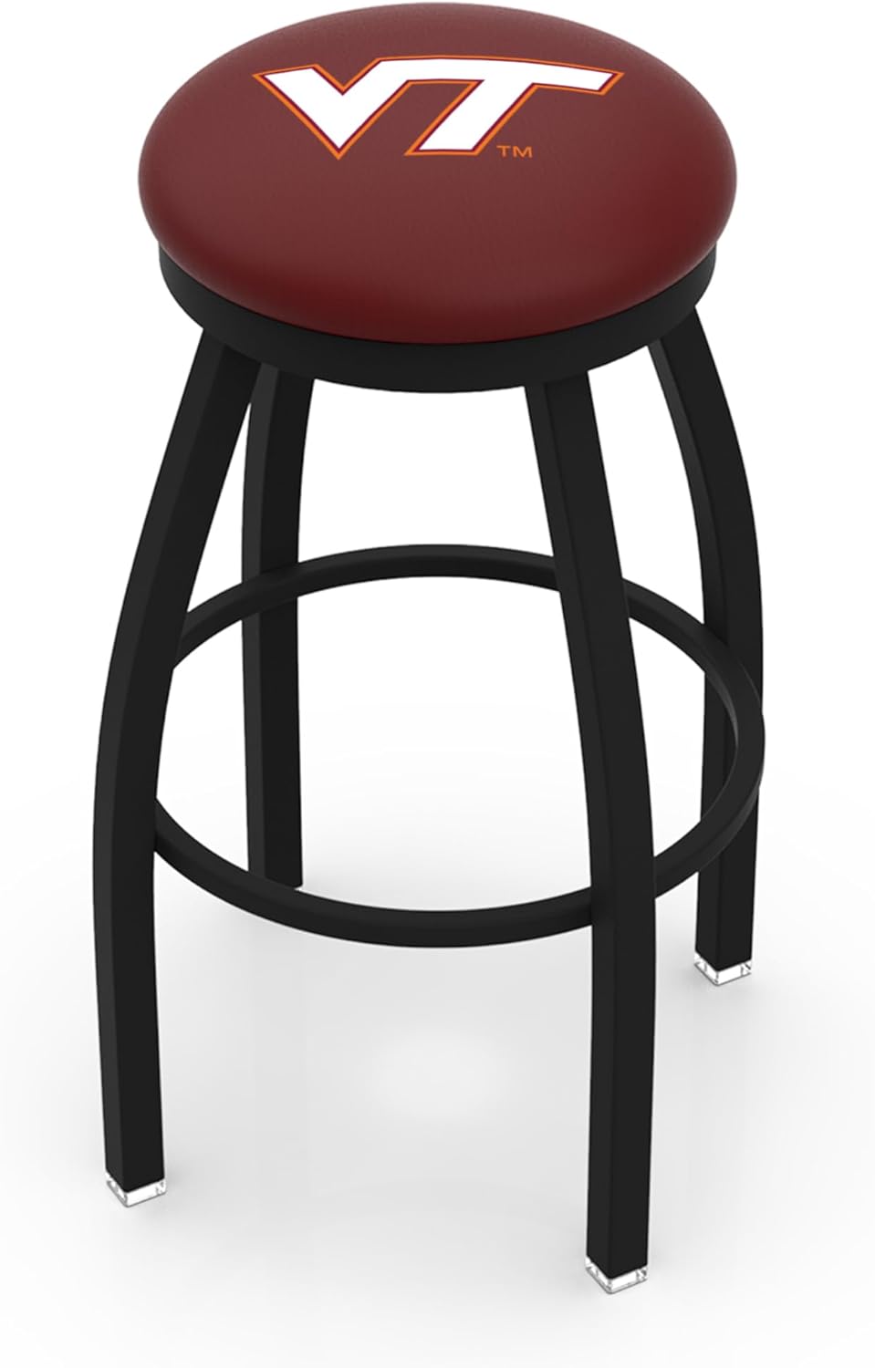 HBS L8B2B Virginia Tech 25" Swivel Counter Stool with Black Wrinkle Finish