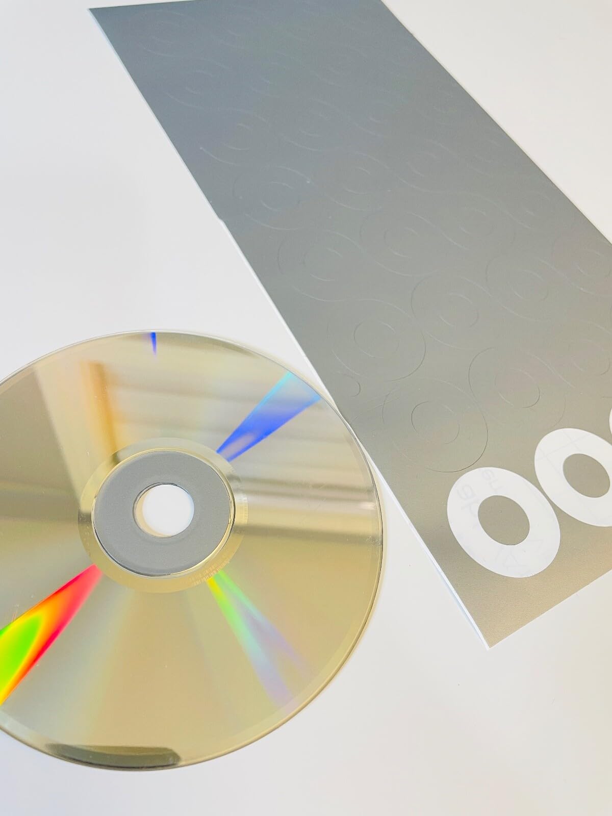 Cracked Disc Hub Repair Ring Sticker Label for Cd, Dvd, Blu-Ray