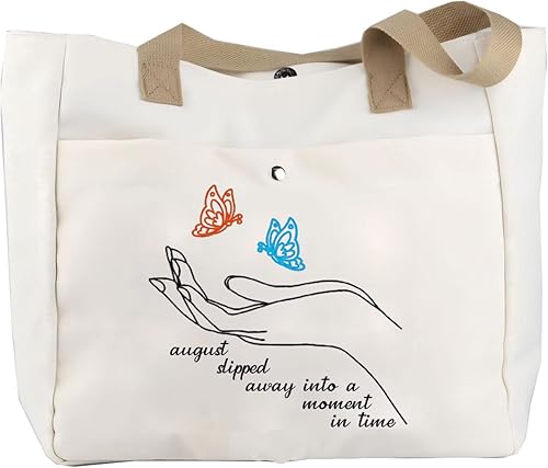 TOBGBE Bolsa de maquillaje de cuentos de hadas, regalo de princesa de hadas, bolsa de cosméticos para mujer, Blanco sucio, Grande