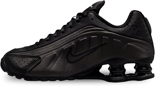 Nike Shox R4 CW2626-003 Chaussures pour Enfant Noir/Cramoisi Brillant/Noir, Noir/Rouge Cramoisi Brillant, 38 EU - 4