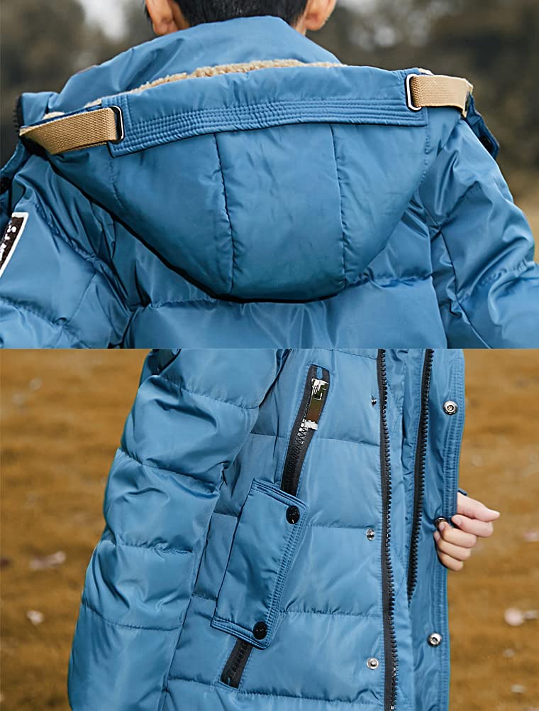 FTCayanz Giacca Bambini Giubbotto Piumino Invernale Trapuntato Imbottito Ragazzi Ragazze Caloroso Cappotto con Cappuccio