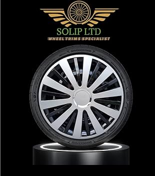 Black And Silver Hubcaps Fiat 500 Wheel Hubcaps: Set Of 4 Dust Covers For Fiat 500 Hubcaps