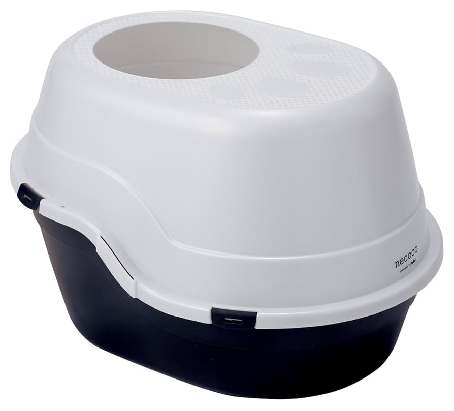 猫トイレ　ペティオ　petio Amazon | ペティオ (Petio) 猫用トイレ本体 necoco 上から入る猫