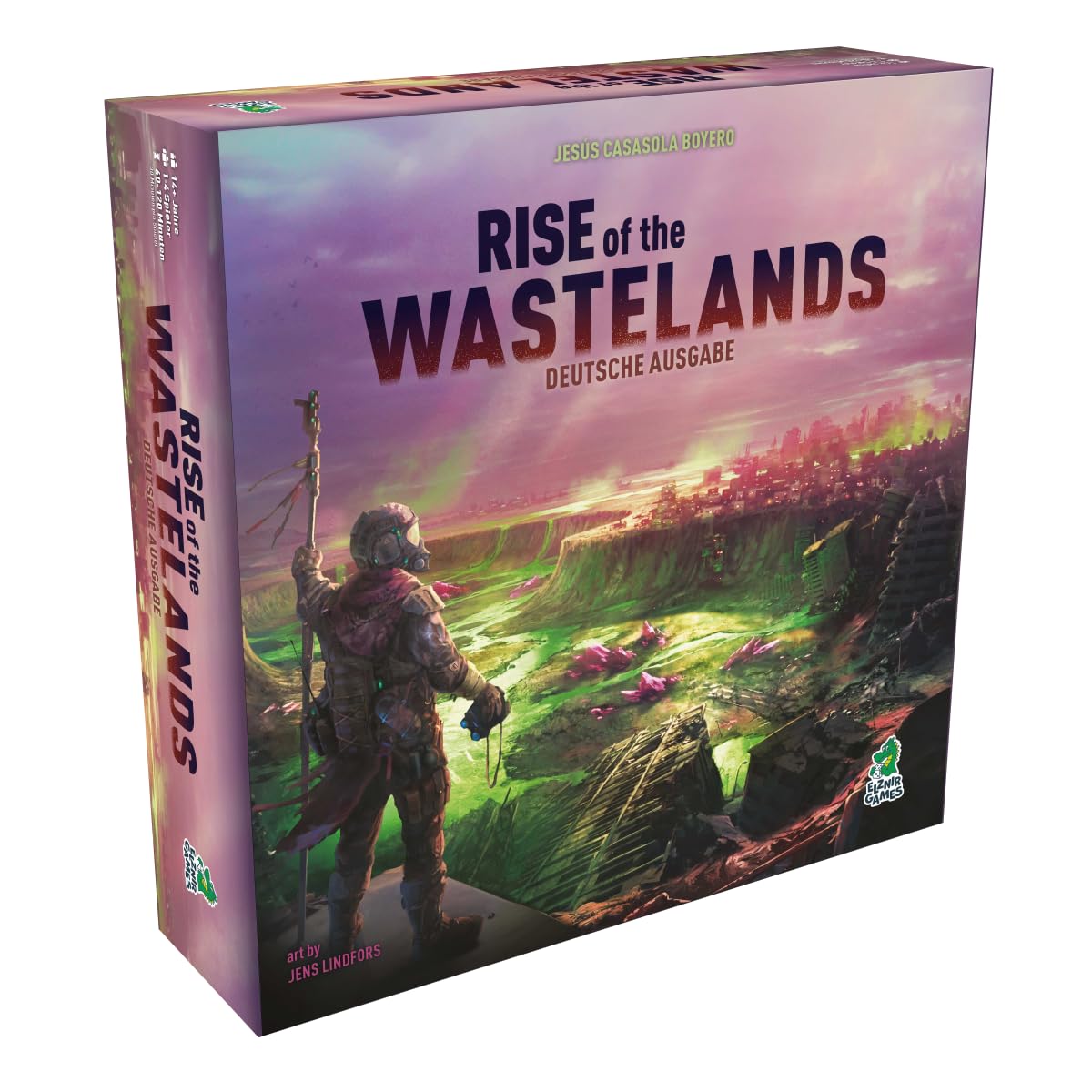 Rise of the Wastelands – 4X-Kennerspiel in postapokalyptischer Welt mit Miniaturen & Aktionspunkten – Deluxe Edition für 1–4 Spieler ab 14 Jahren – Deutsch – ELZNIR GAMES
