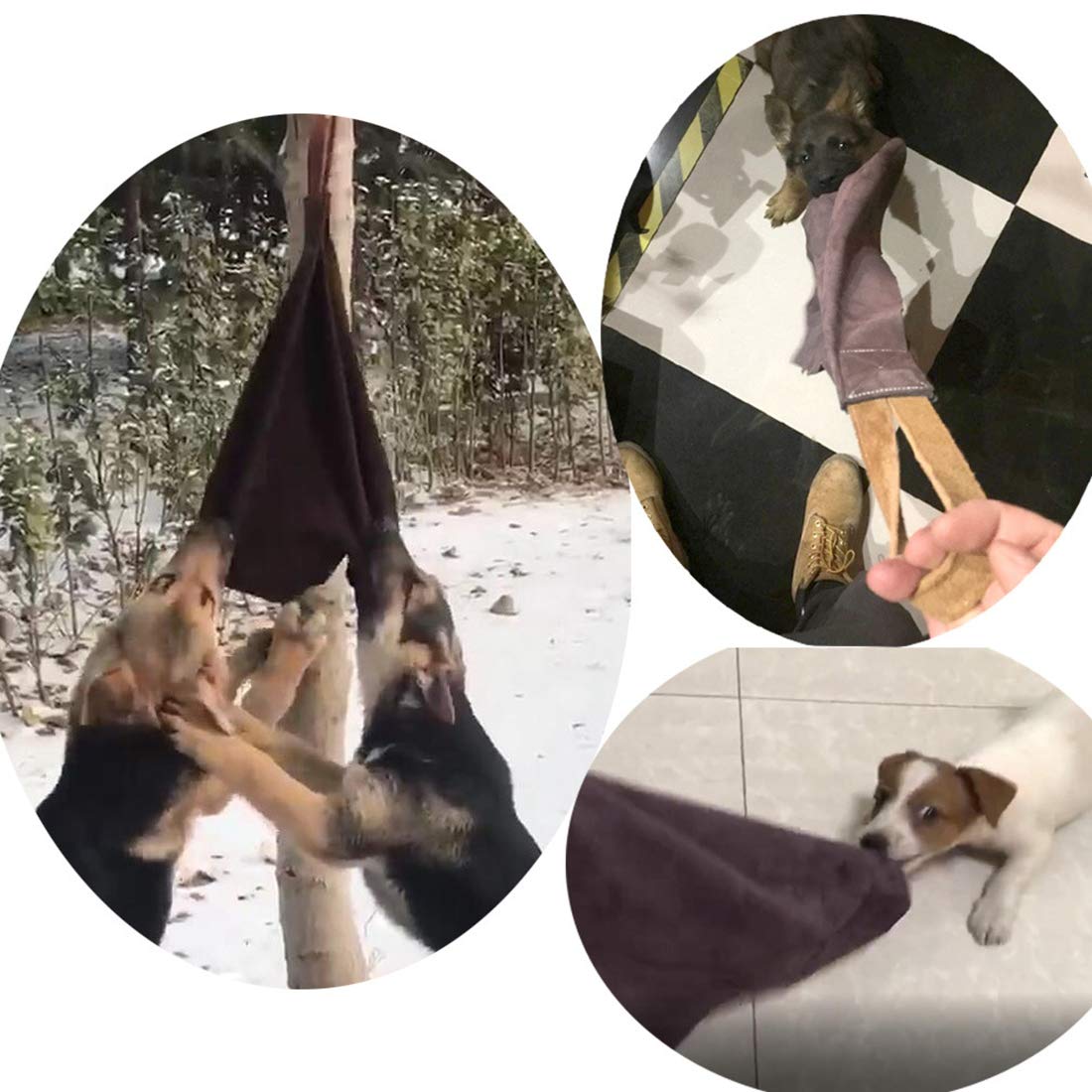 Tealover Hundespielzeug Aus Leder | Strapazierfähiges Tauzieh- & Trainingsspielzeug | Größe M Für Kleine Bis Mittlere Hunde