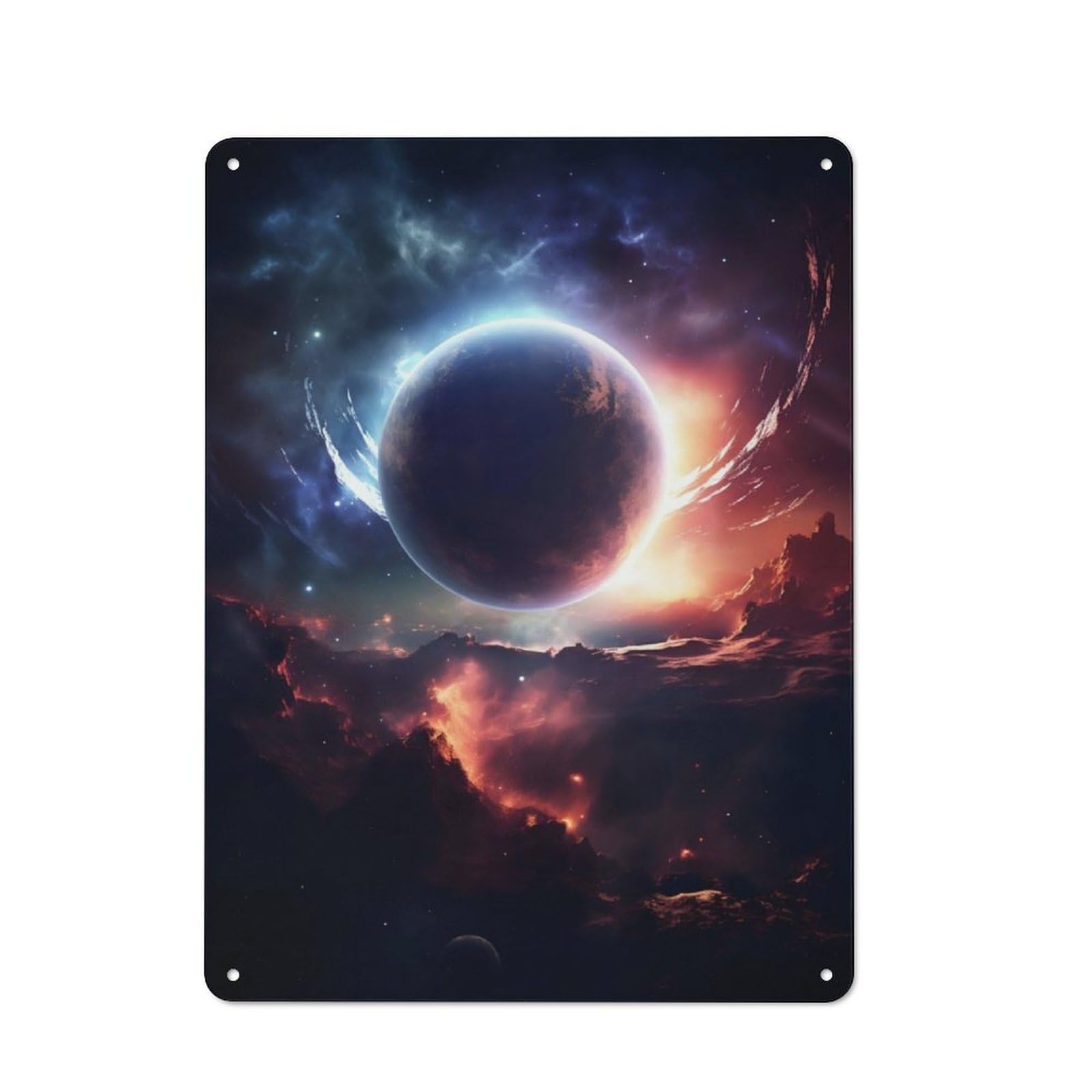 Nostalgic Decorative Tin Plaque 40x30cm Featuring Space Is Wild, Classic Pub Decor for Cafe, Pub, Workshop Or Home Bar