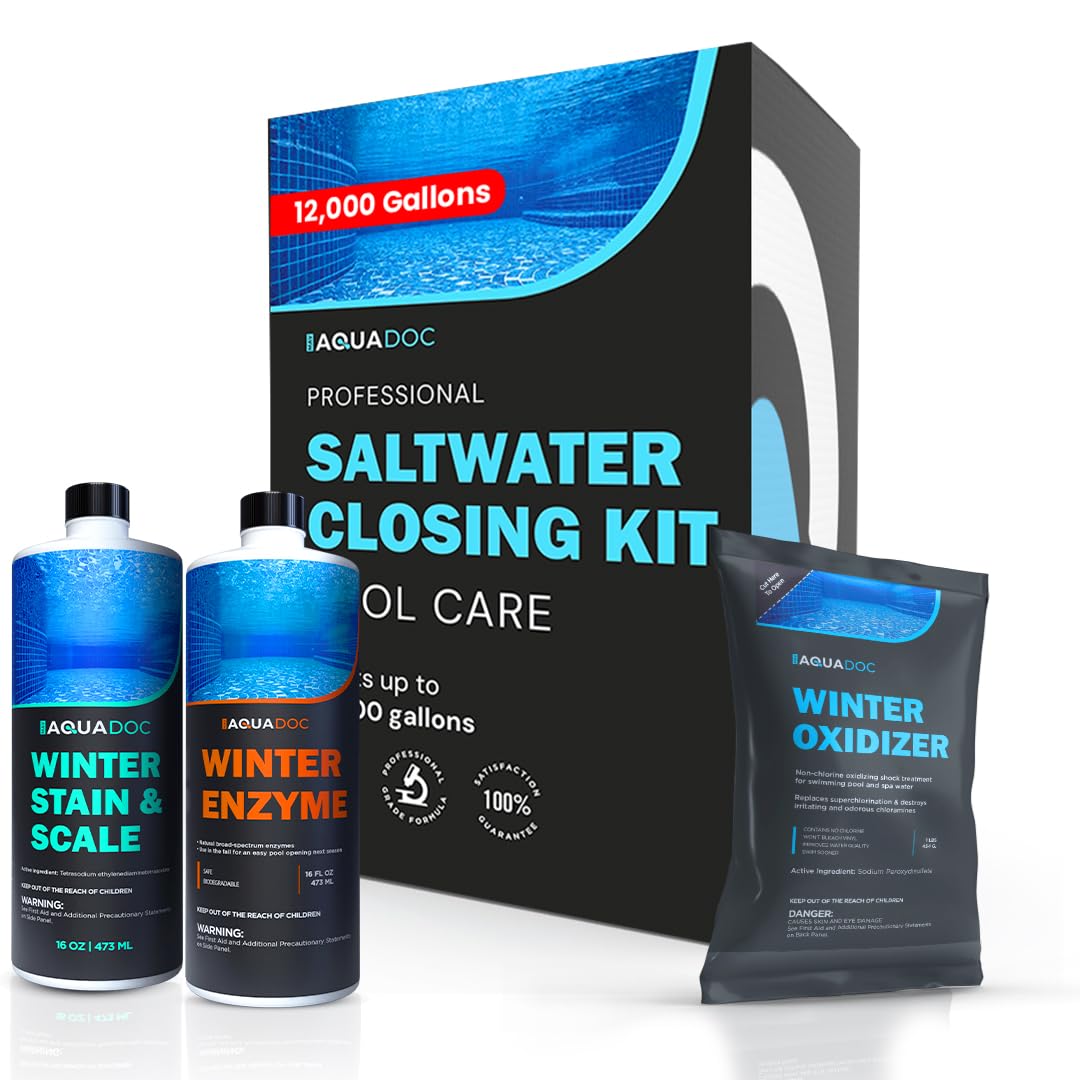 AquaDoc Pool Winterizing Kit for Saltwater Pools - for Up to 12,000 Gallons