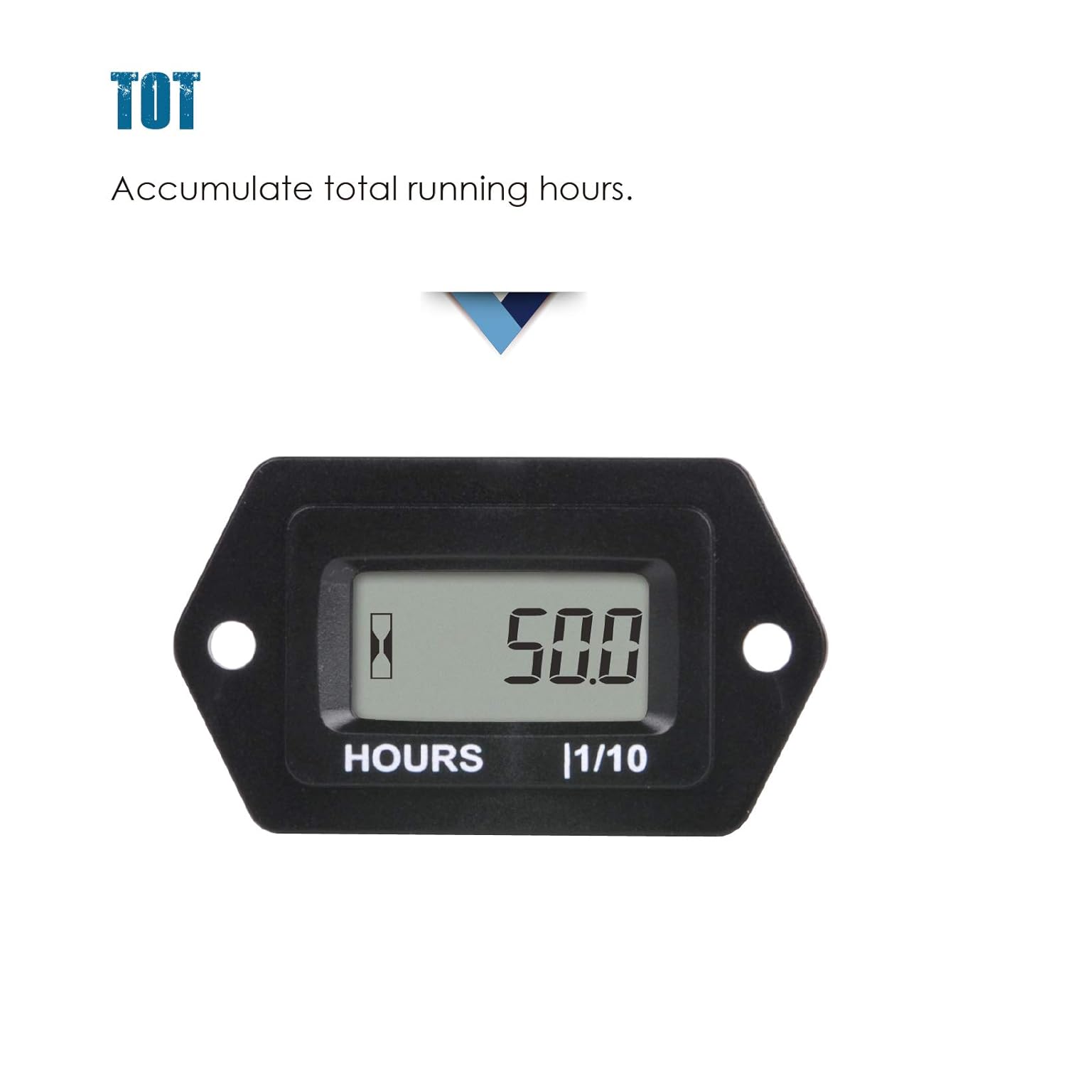 Up To 40% OFF Runleader Digital LCD Hour Meter, AC/DC 5V to 277V ; Use for Riding Lawn Mower ZeroTurn Mower Tractor Generator Club car Golf cart Outboard Marine ATV Snowmobile Compressor and Gas Powered Equipment