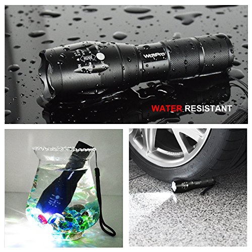 Rechargeable High Lumens Flashlights 2 Pack, Super Bright Led Tactical Flashlight With Charger & Battery - 5 Modes, Zoomable, Waterproof Handheld Flash Light For Camping, Emergency #TOP5