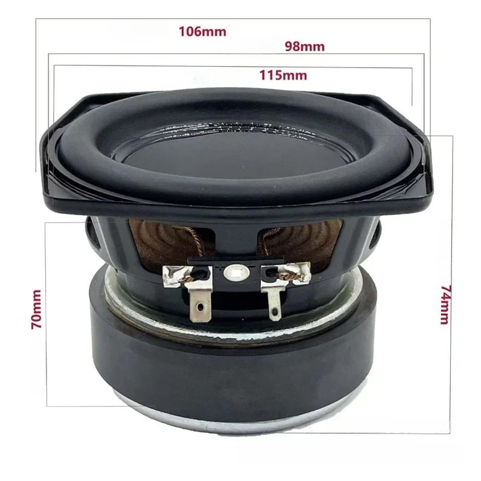 1 szt. 4-calowy subwoofer głośnik audio Ohm 40 W Super Bass muzyka kino domowe