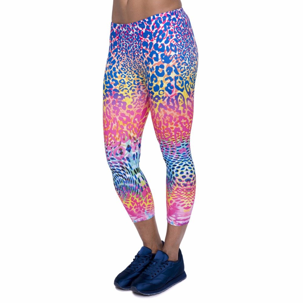 farbige capri leggings