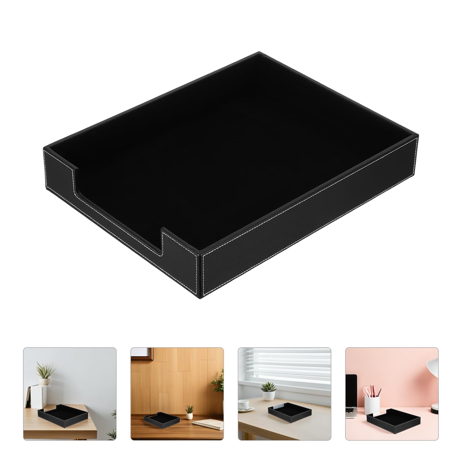 Schreibtisch-Dokumentenablage, einlagig, 35,6 x 28,9 x 6,1 cm, für Büro und Zuhause, Papieraufbewahrungslösung, stilvolles Schreibtischzubehör