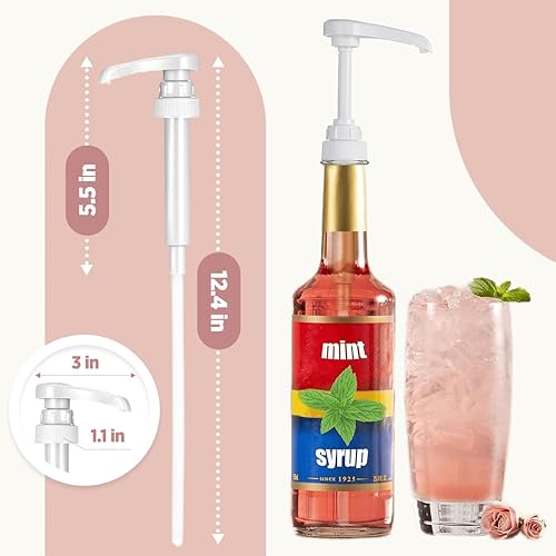 Miniatura 6 de NixxieBasics - Bombas de jarabe de café de 25.4 onzas (25.4 fl oz) se adapta a (Torani, DaVinci, Starbucks, Jordans Skinny, Top Creamery, Allgero