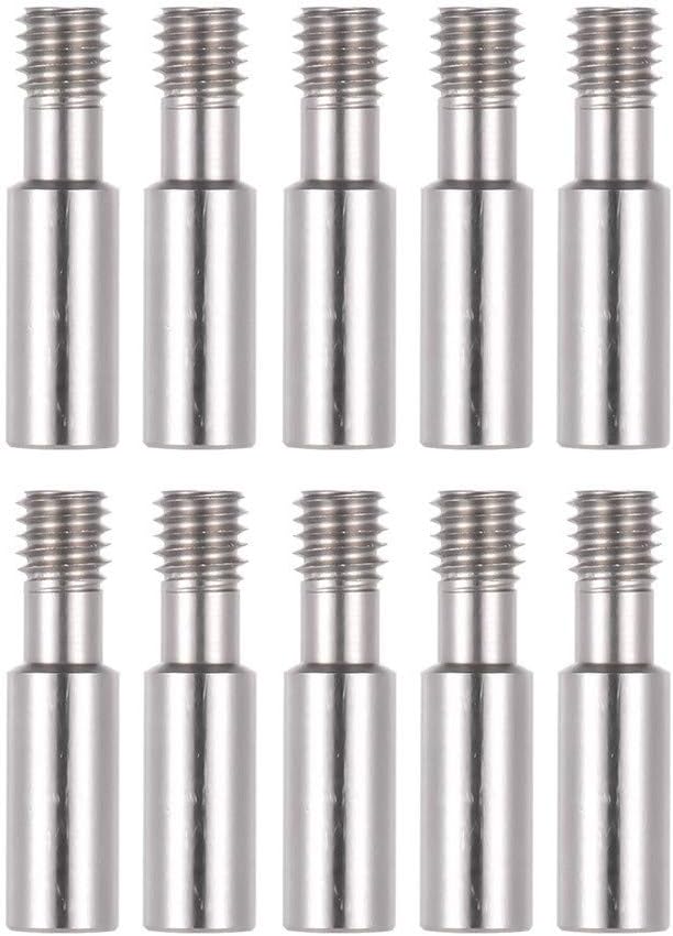 Ping Feng 3dステンレス鋼の3dプリンタ押出機ホットエンド1 75ミリメートルフィラメントのための熱ブレークノズルスロートm6 28ミリメートル 超目玉 3dプリントアクセサリー Size Pcs 5