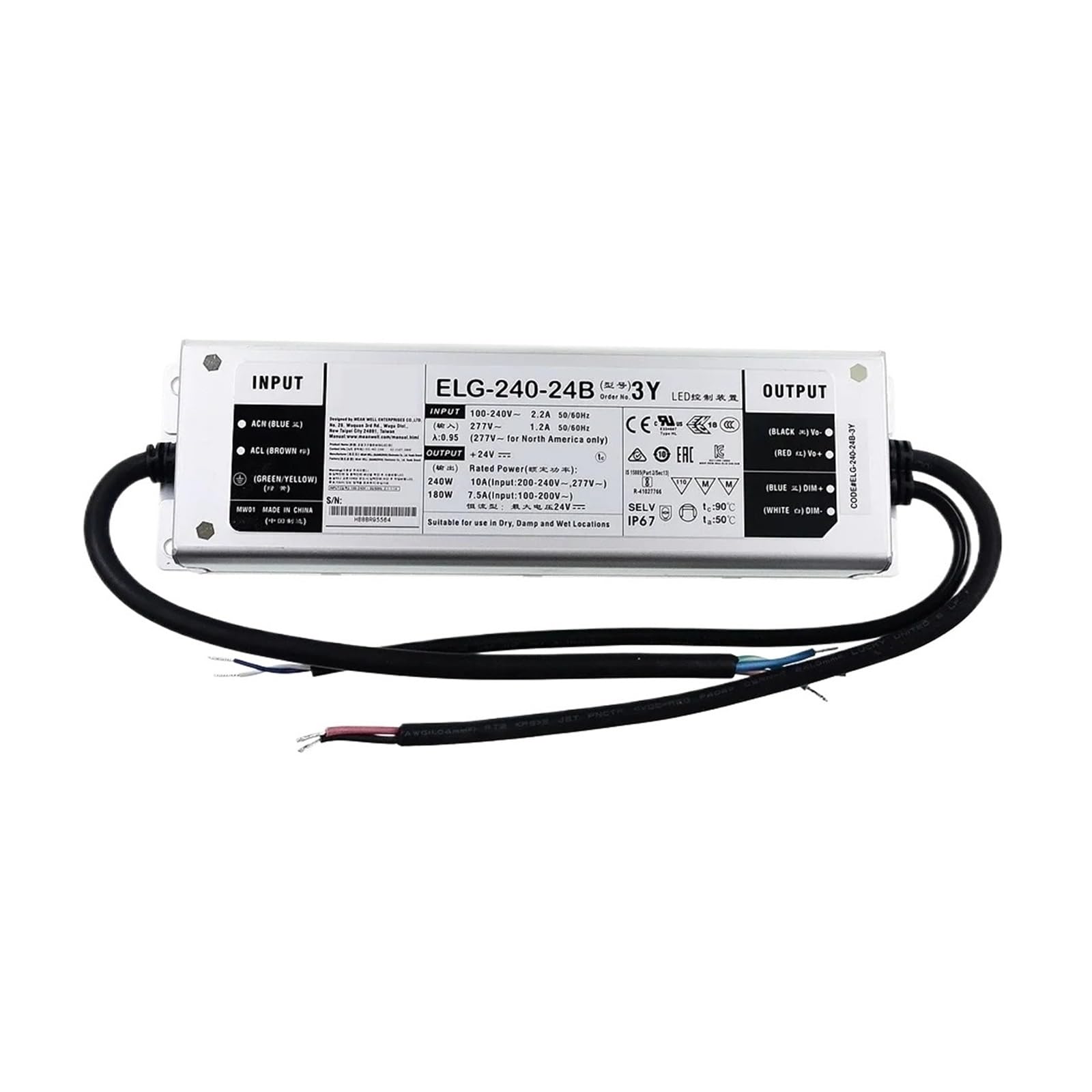 JJKKOZVQF ELG-240 ELG-240-48A 240W 48V 5A Power Supply ELG-240