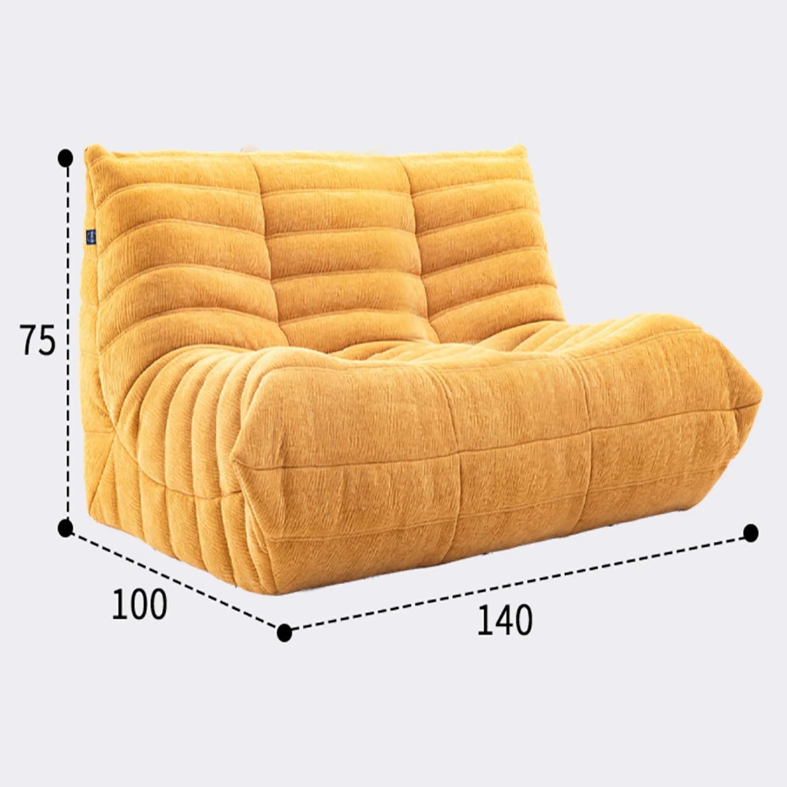 Krzesło kominkowe, pełna kompresja gąbki, miękkie zamszowe krzesło wypoczynkowe, kanapa bez kości, kanapa na leniwą podłogę, worek do siedzenia sofa do salonu sypialni B, podwójne siedzenie