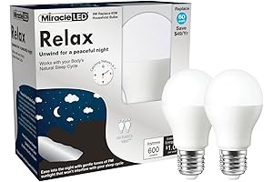 Nature's Vibe Relax Sweet Dreams Nighttime Lighting Science Goodnight LED Light Bulb (606902)
