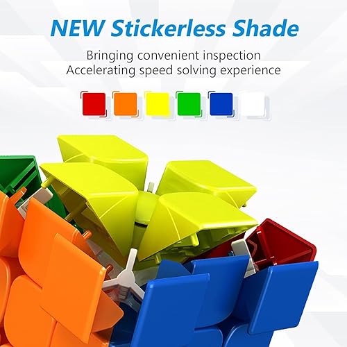 Miniatura 6 de Moyu RS3M 2021 Cubo magnético de velocidad versión Maglev (actualizado), cubo de velocidad 3 x 3, giro más silencioso, cubo magnético profesional