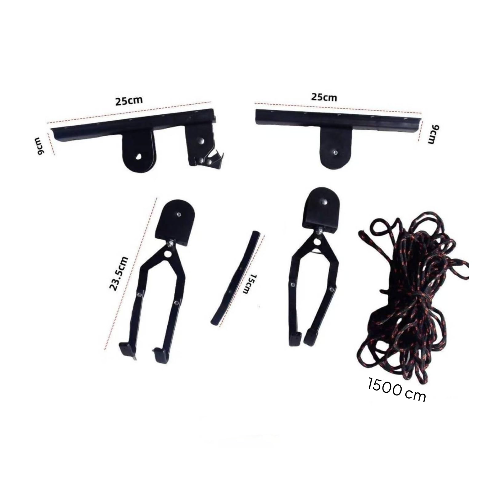 Amagogo Rack Bicicleta Montado en Pared con Poleas Elevador Bicicleta con Cuerda 15 M Resisn Portabicicletas para Garaje