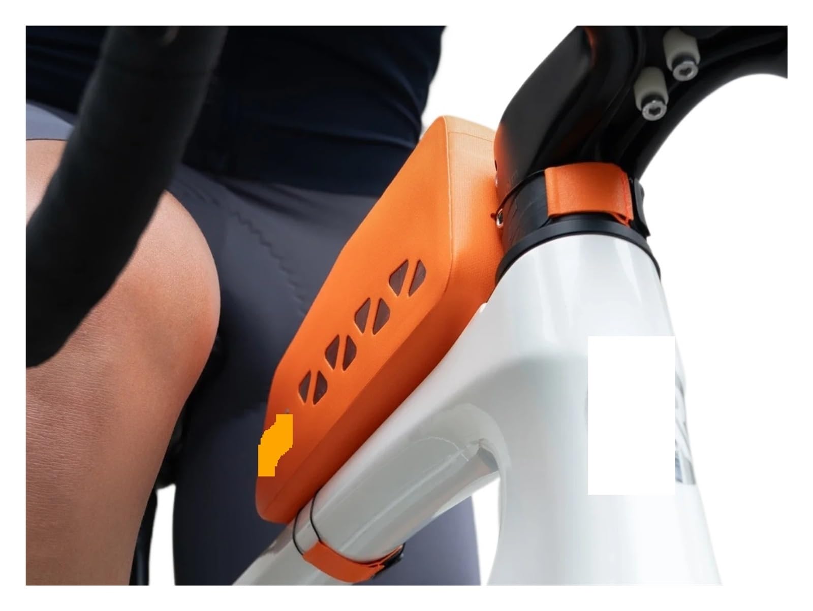 Compatible con Bolsa de Bicicleta, Tubo Superior Impermeable sin Costuras, Marco Frontal, triángulo Gran Capacidad, Ciclismo Carretera MTB(AS-142-BL)