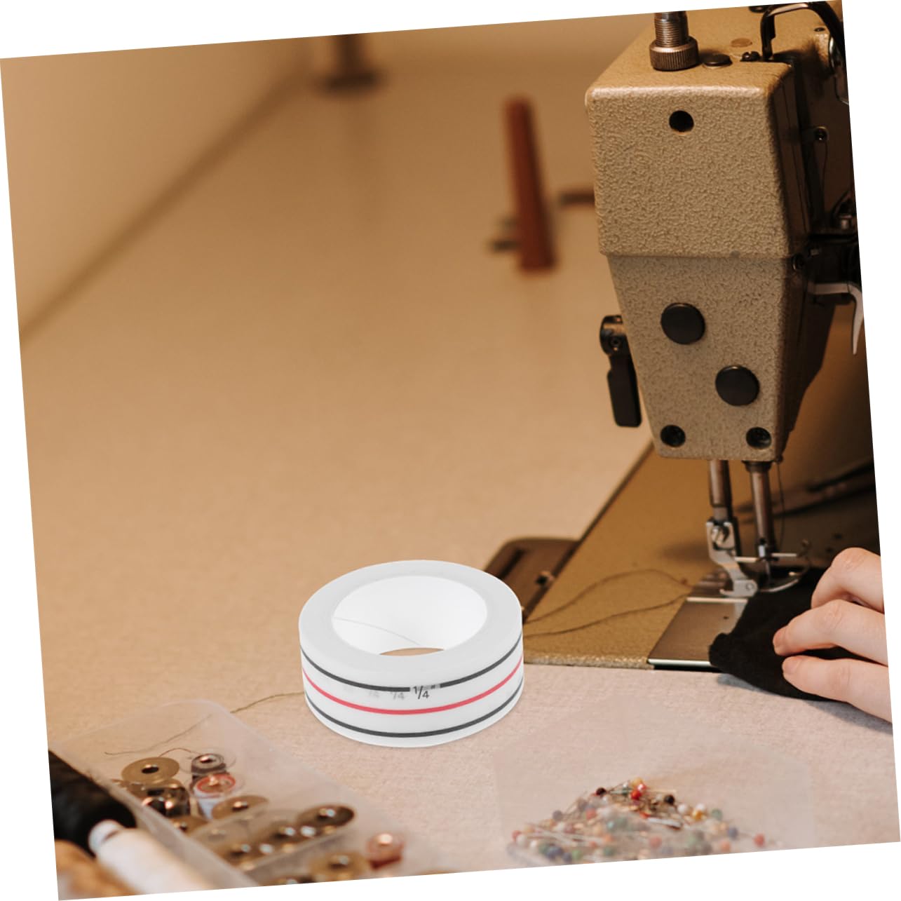 TEHAUX 4rolls Diagonal Seam Paper Tape Each Adhesive for Positioning and Alignment for Sewing Projects and Quilting Accessories