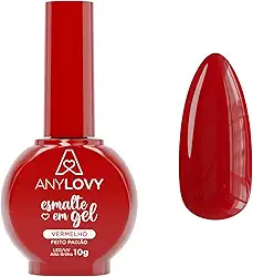 ESMALTE GEL VERMELHO FEITO PAIXÃO ANYLOVY 10G