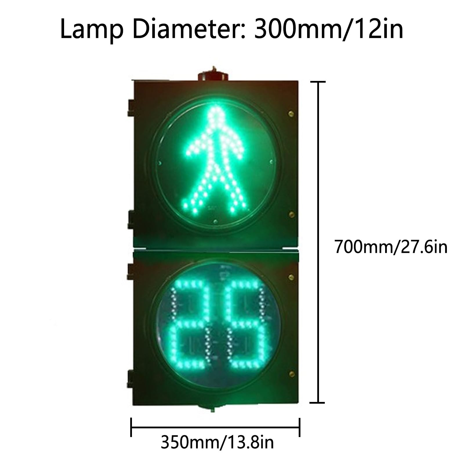 Sygnalizacja świetlna LED Stop Light - Wodoodporny i pyłoszczelny znak drogowy do samochodów i pieszych, znak drogowy dla kolegiów i wejść, odporne na światło bezpieczeństwa