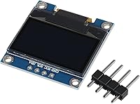 Vista 5 de 6 unids 0.96 pulgadas 12864 128x64 OLED pantalla LCD módulo I2C IIC SSD1306 controlador 4 pines para Arduino Raspberry Pi-luz blanca