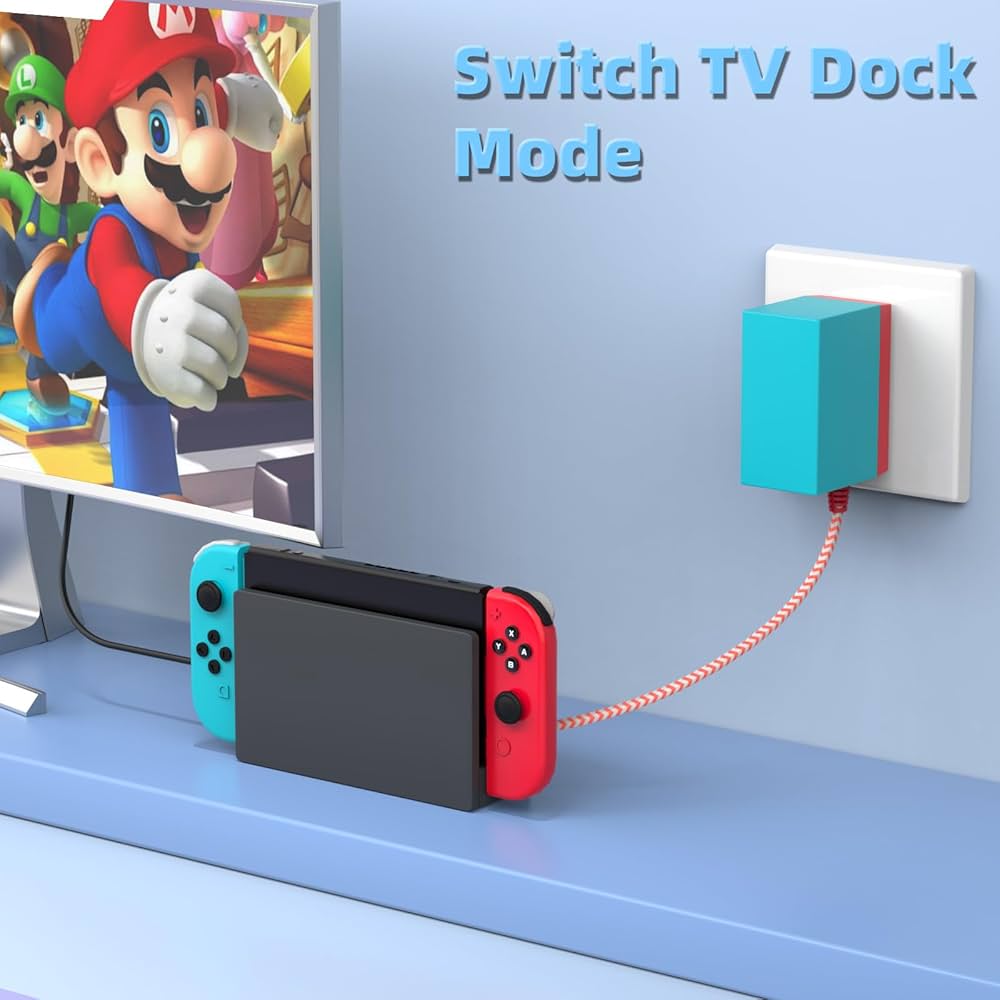 コーラルNintendo Switch rite充電器セット コーラルNintendo Switch rite充電器セット コーラルNintendo