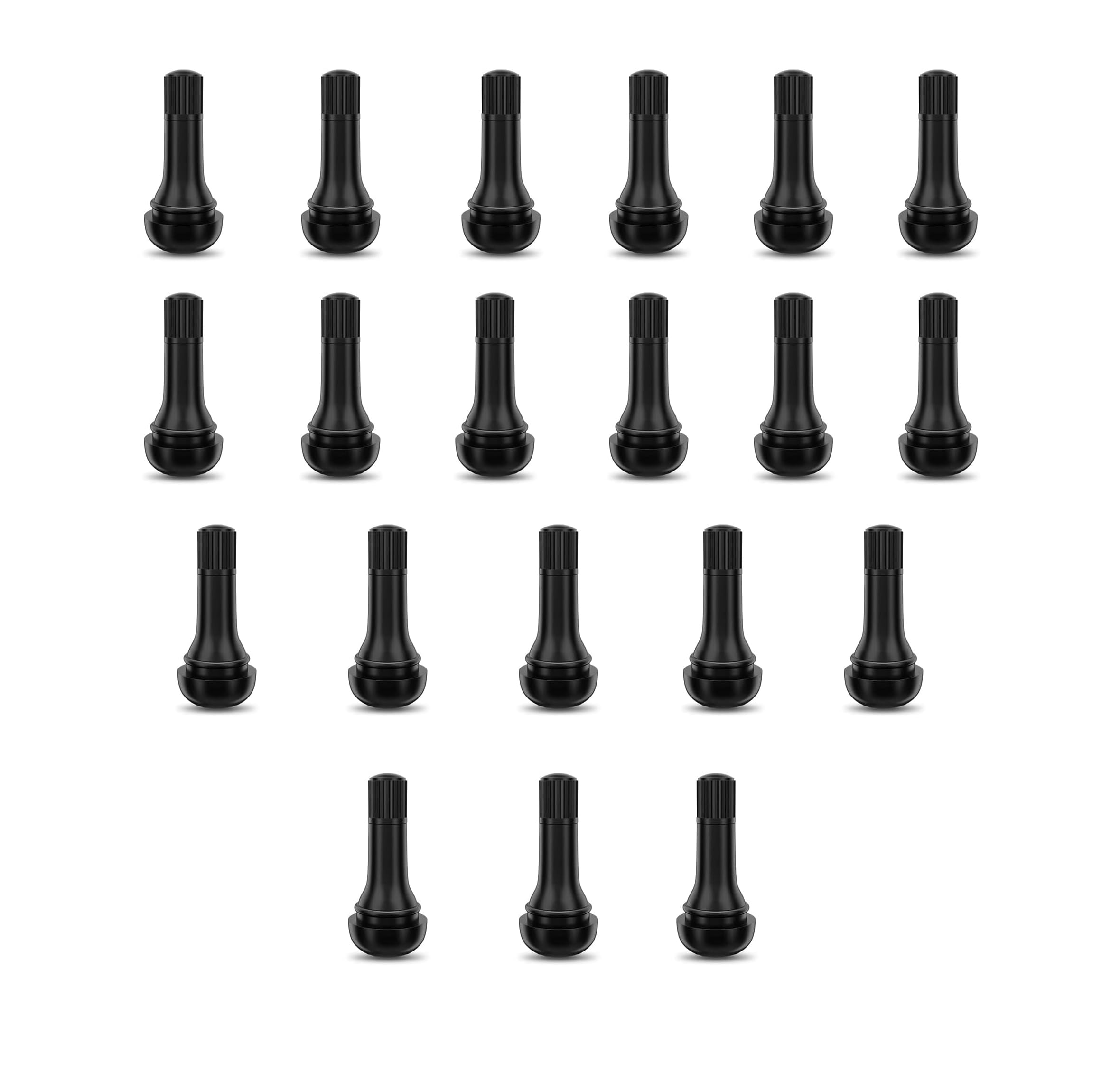 エアバルブ 20個入り ゴム製バルブキャップ 工具不要 汎用設計 空気漏れ防止 タイヤバ ル ブ バ ル ブコア付き タイヤバルブ ゴムバ ルブ TR413 タイヤバル ブ バル ブ タイヤ空気入れ用バ ルブ