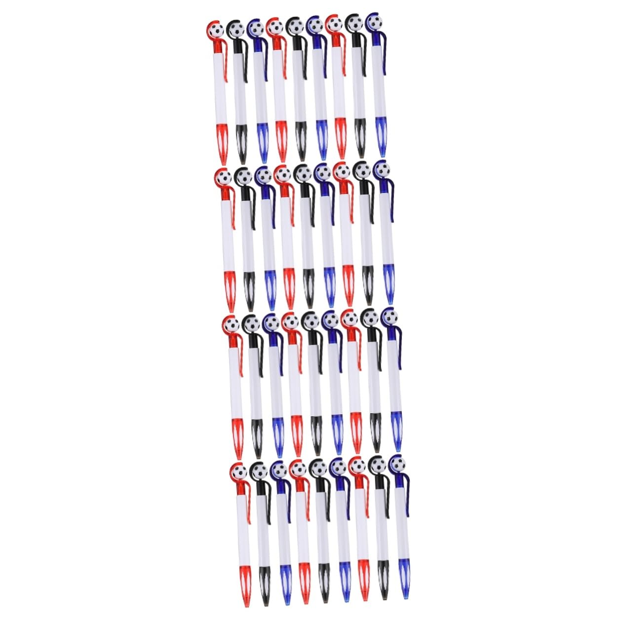 4 Set Penna A Sfera Sport Portapenne Da Calcio Gioco Poster Calcio Per Squadra Favore Del Calcio Borse Per Bomboniere Da Calcio Palla Penna Retrattile Plastica 9 Pezzi * 4