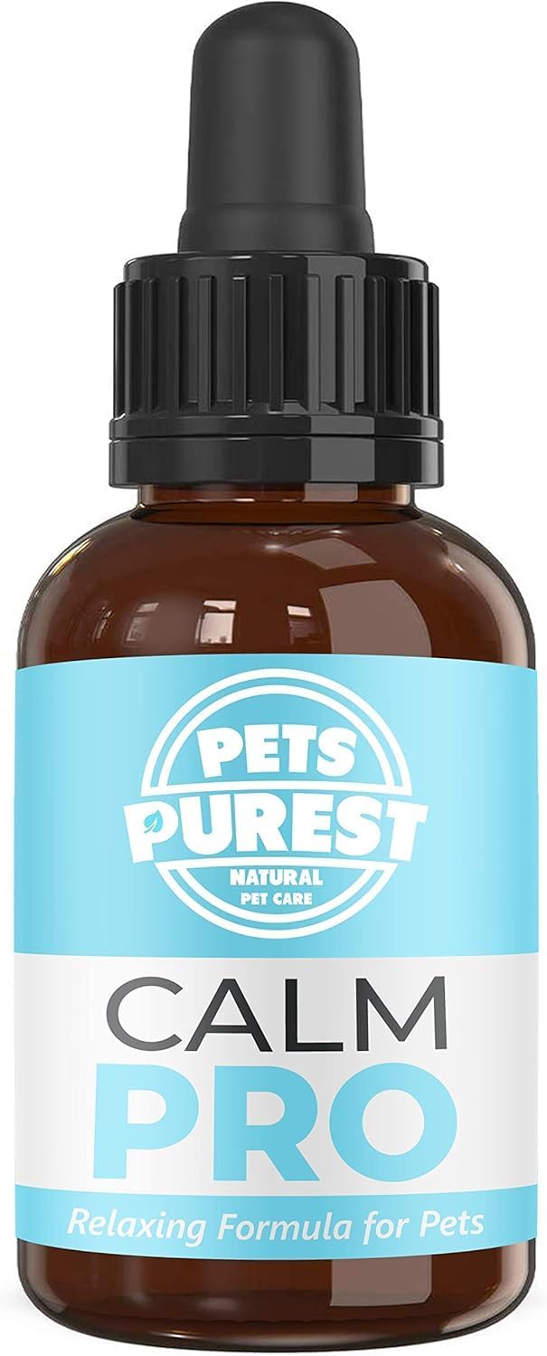 Natural Calm PRO Dog Anxiety Relief Calming Aid Supplement for Dogs Cats Horses Rabbits Birds Pets. Anxiety & Stress When Home Alone, Aggression, Loud Noises, Fireworks & Kennels 50ml