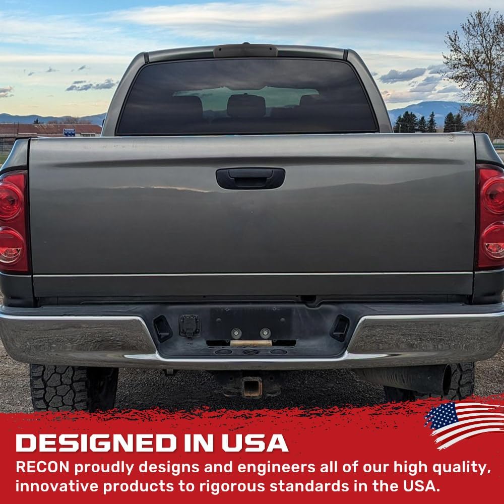 RECON - Fits 2002-2008 RAM 1500 & 2003-2009 RAM 2500/3500 - Smoked LED 3rd Brake Light Kit with White Cargo Lights in Smoked Lens