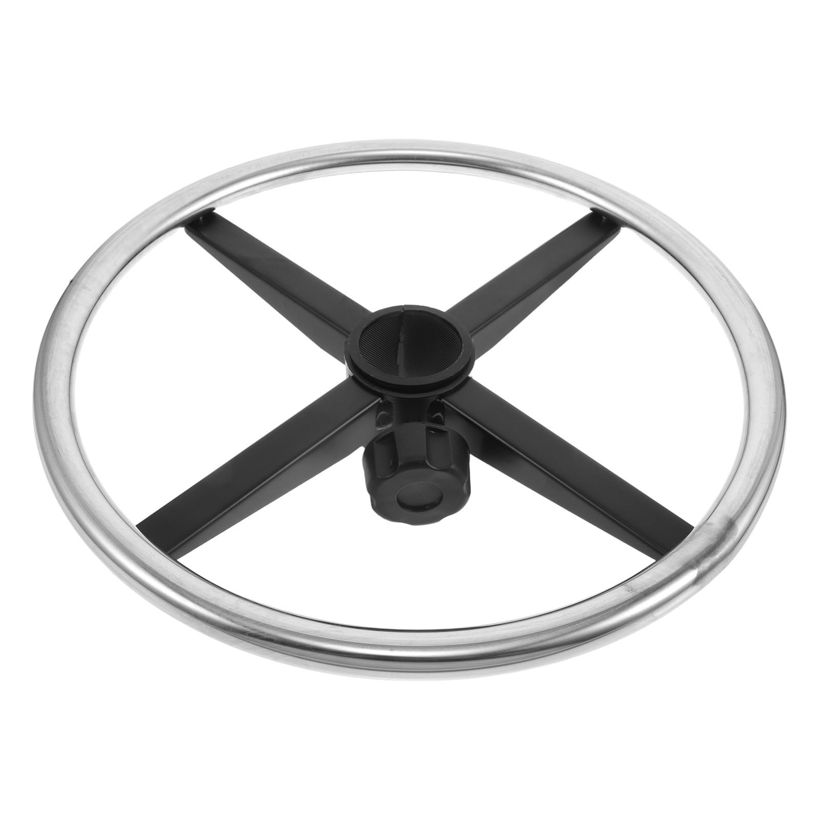 Reposapiés Ergonómico de Repuesto para Silla de Salón y Oficina, Pedal de Hierro y Nylon Color Plata, Diseño Moderno Que Alivia la Fatiga Piernas