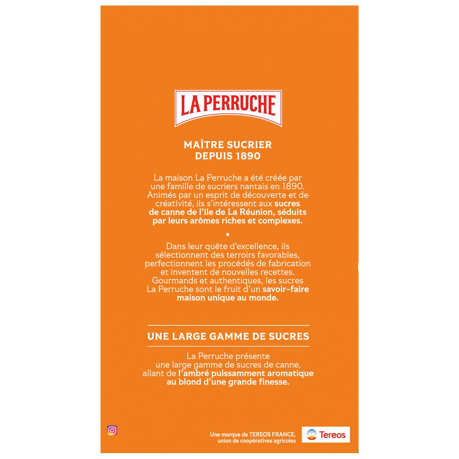 Saveur gourmande et authentique pour vos boissons et pâtisseries — LA PERRUCHE Sucre ambré pure canne morceaux irréguliers, box de 750g - Lot de 3