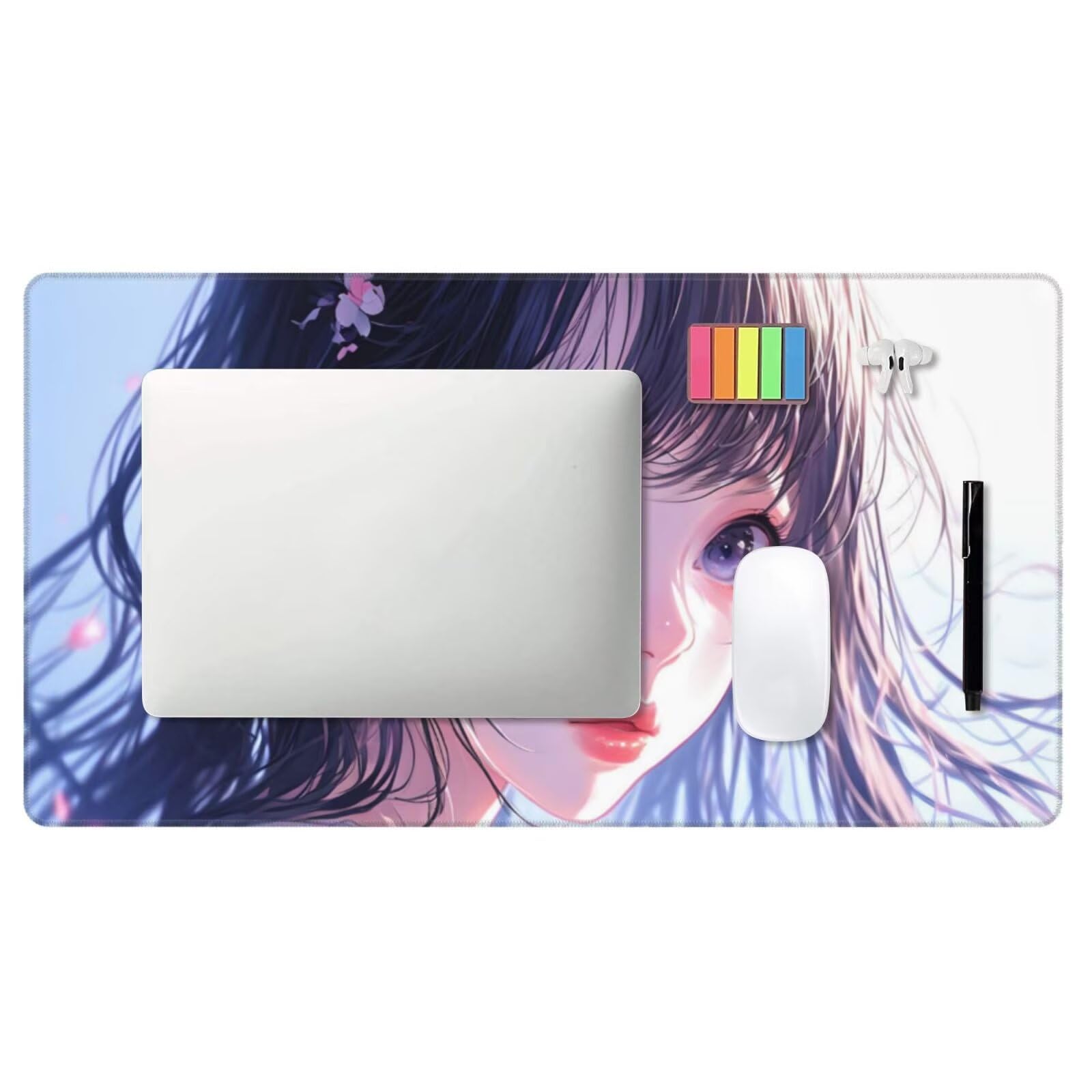 Tappetino Mouse Fumetto Tappetino Mouse XXL 1600 x 800 mm, Tcomputer Gaming Impermeabile e Antiscivolo Mousepad Ragazza Accessori Scrivania per Migliorare Precisione e Velocit Gaming Mousepad U-373