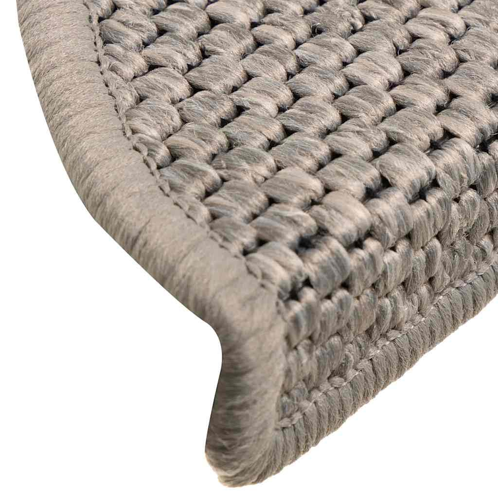 Tapis d'escalier Autocollants 30 pcs 56x17x3 cm argenté Revêtements de marches Argent,3365859