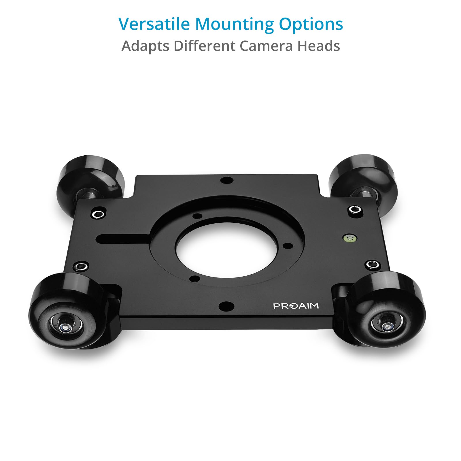 PROAIM Polaris Mini Tragbarer Video-Kameradolly mit Universellen Schienenenden. Mitchell- & 75mm Bowl Mount Kompatibler Schienendurchmesser – Ø 32‐34mm. Tragkraft: 34kg / 75lb(DL-PLRS-M01)