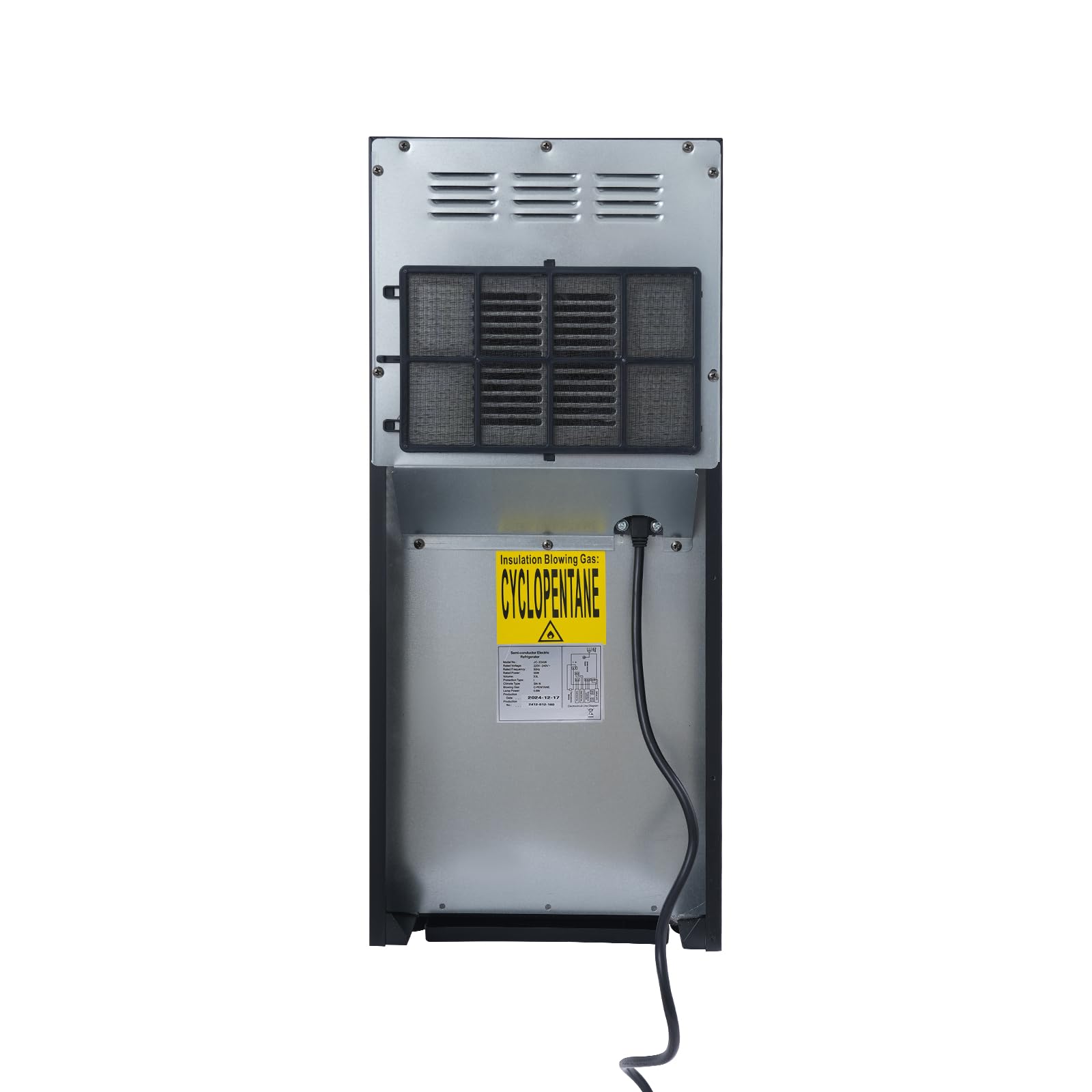 Nevera para vino (12 botellas, con indicador LED, 33 L, para vino tinto, champán, brandy, 5-18 °C)