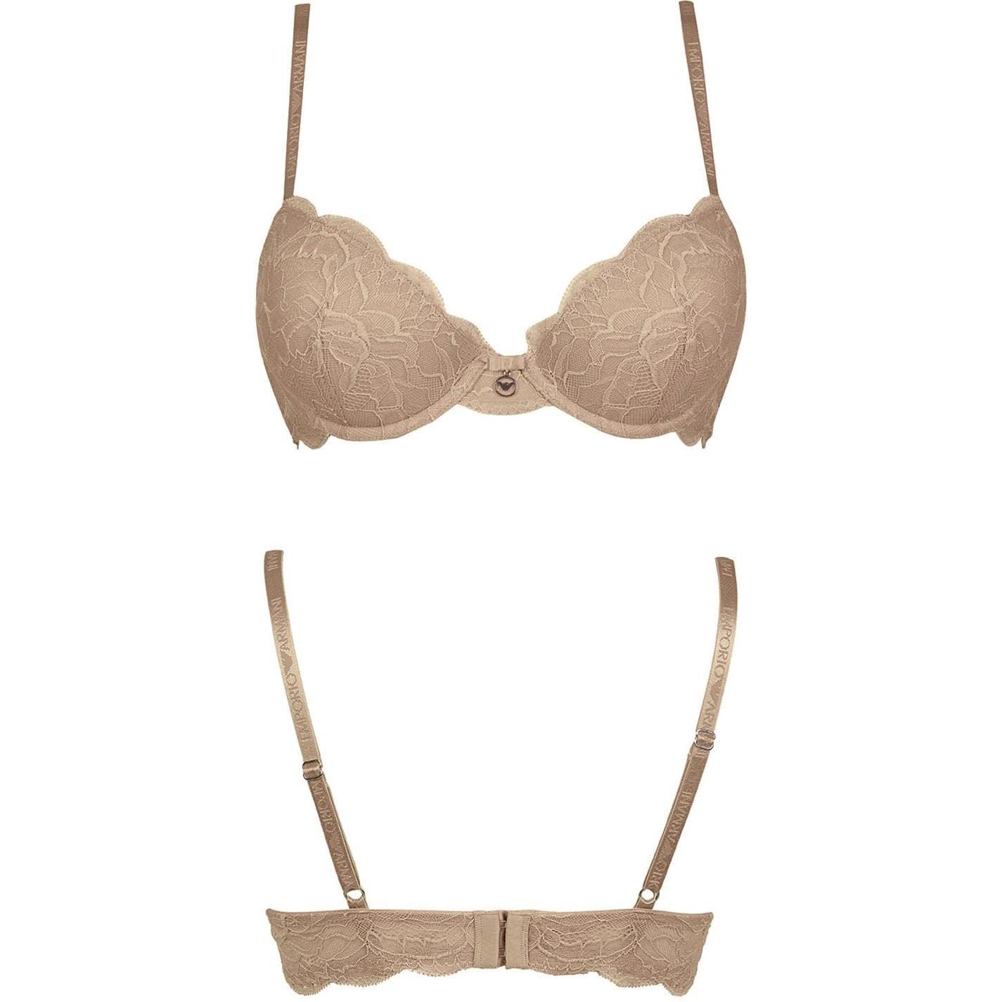 Emporio Armani Damen Natural Bra Virtual Lace Push-Up-BH