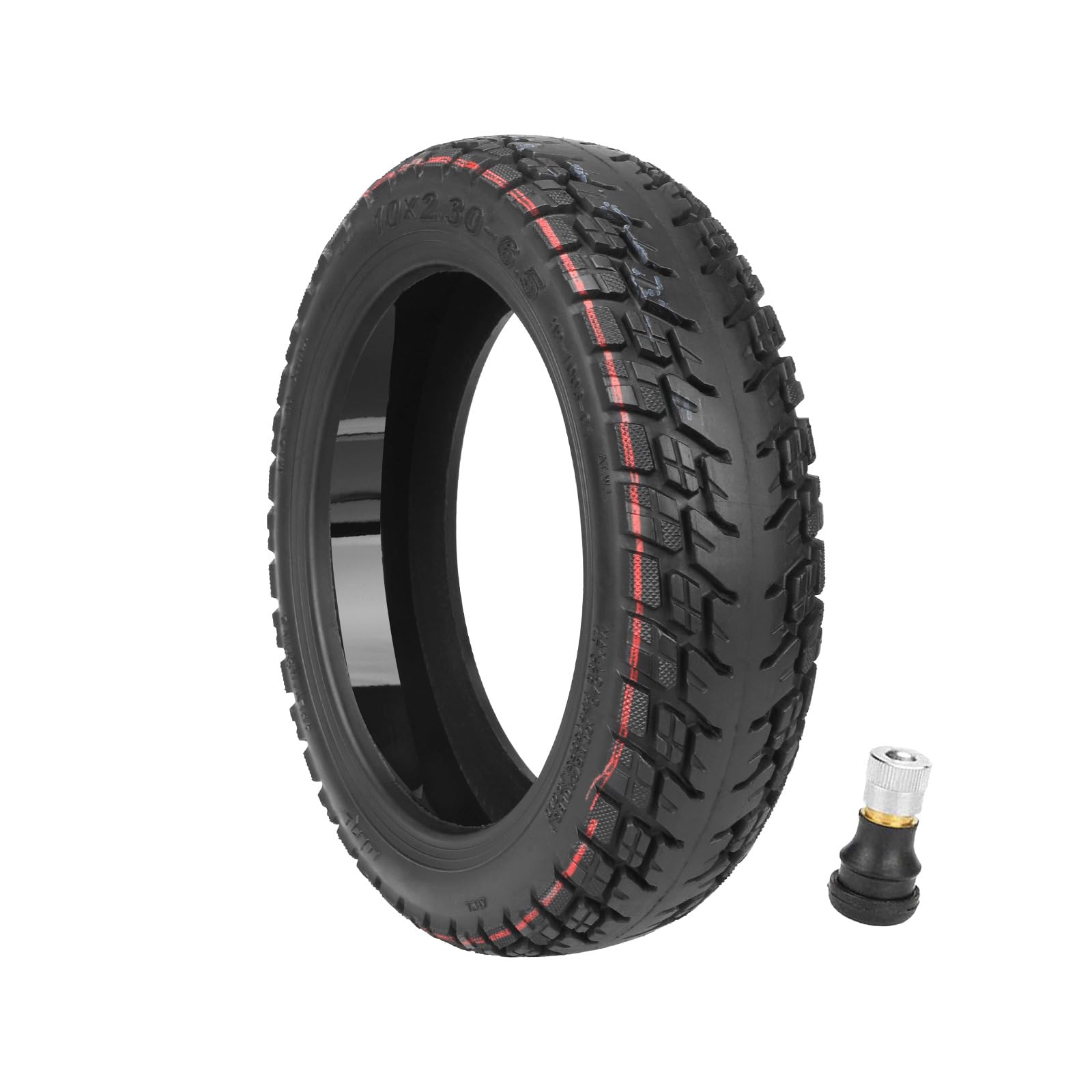 10x2.30-6.5 Proof Puncture Tubeless Off-Road Tyre For NIU KQI2 Electric Scooter 10 * 2.30-6.5 Wearproof Rubber Tire Electric Scooter Parts