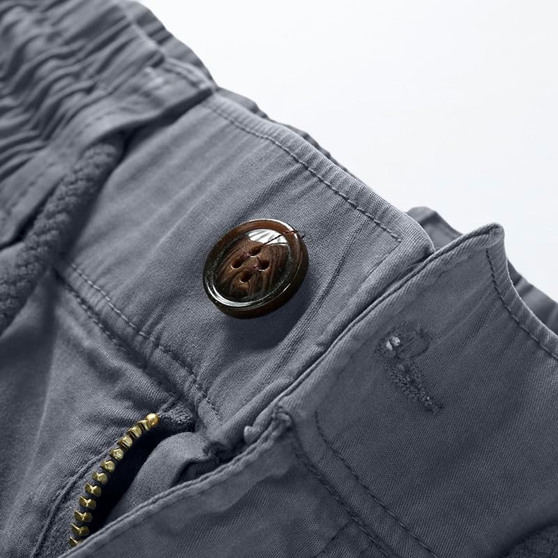 Mens Cargo Joggers–Slim Fit Flex Work Pants with Belt Loops Elastic Waist Zipper Pockets Drawstring Waist - Image 9