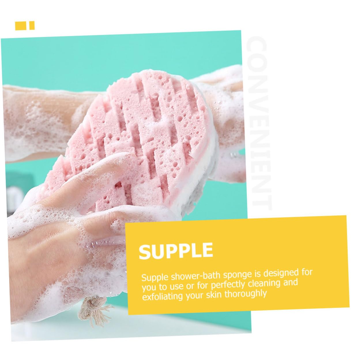 minkissy 4 Set Di Spugne Per Doccia Luffa Scrub Esfoliante Spazzola Per Il Corpo Massaggio Delicato Articoli Per Il Bagno 6 Pezzi*4