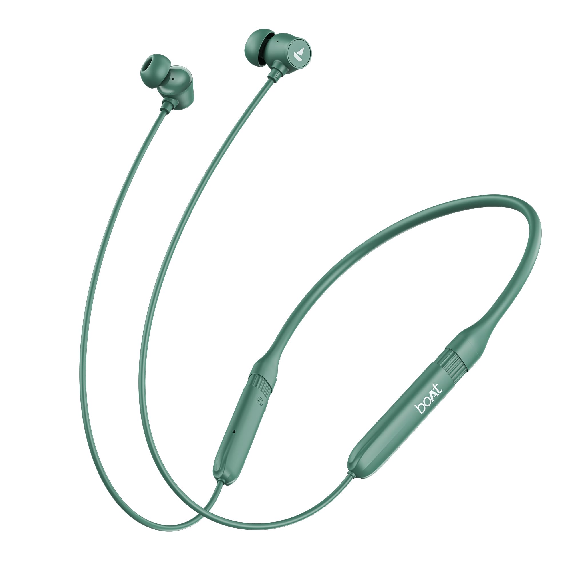 boAt 2025 Launch Rockerz 301 ANC, (~30dB) ANC, 13mm Drivers,ENx, 40ms Low Latency,Hall Switch,40H Battery, Stream Ad Free Music via App Support, Bluetooth Neckband, Wireless with Mic Earphones (Green)-image-9