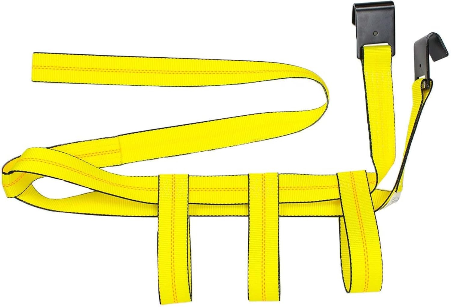 DC Cargo Tow Dolly Basket Straps with Flat Hooks | 2-Pack | Car Wheel Straps for Auto Hauling