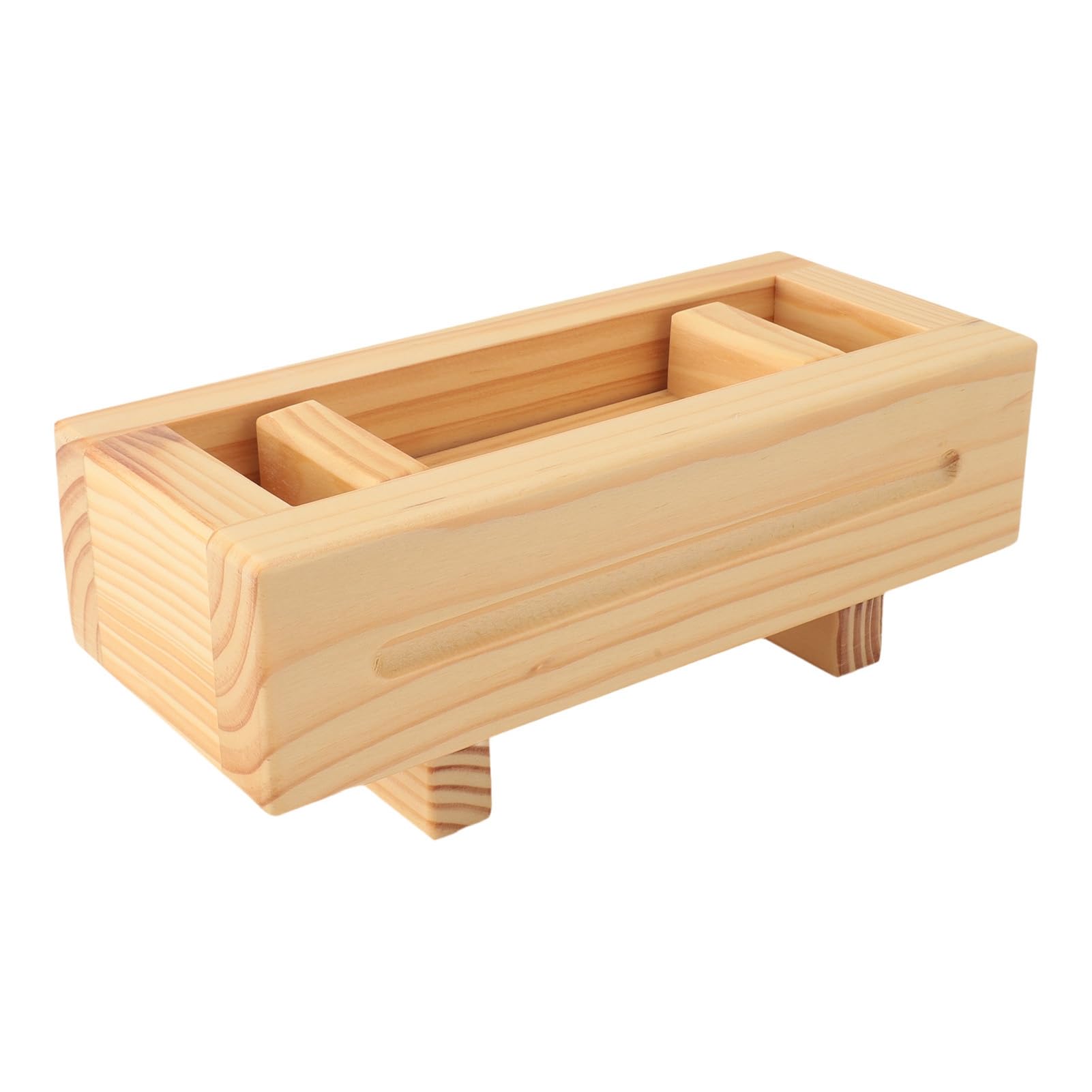 Alomejor Molde de Prensa de Sushi de Madera, Máquina Eficiente para Hacer Rollos de Arroz para la Cocina del Hogar, Material Ecológico Natural de 8,9x3,1x3,7 Pulgadas