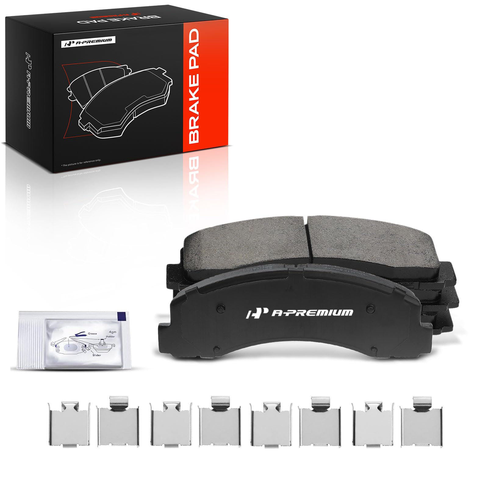 A-Premium Front Ceramic Brake Pads Set Compatible with Ford and Lincoln Models - For F-150 2010-2020, Expedition 2010-2021, Navigator 2010-2021, with