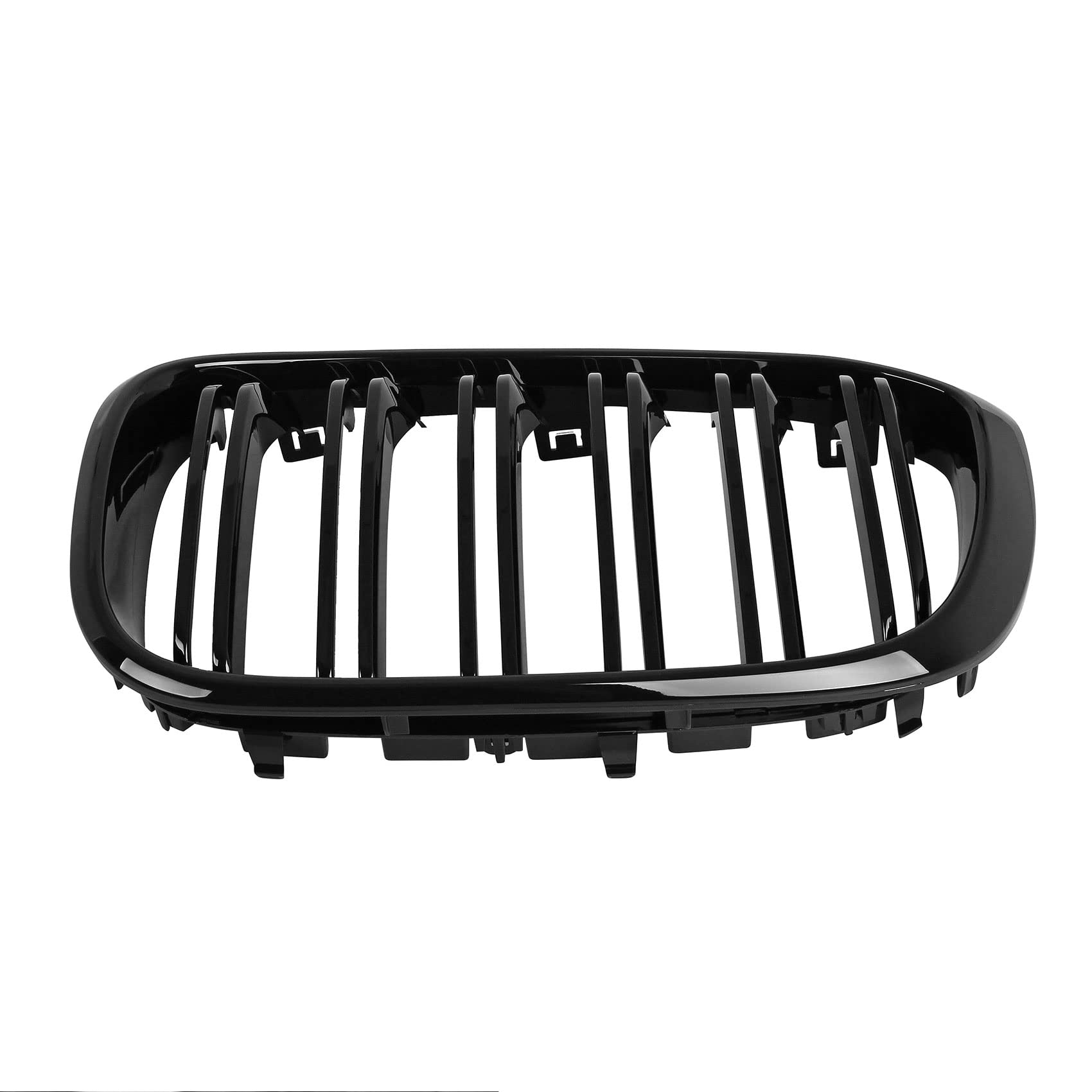 DOCAS Kühlergrill für X3 G01 2018-2021 X4 G02 2019-2021 Nieren Doppelsteg Sport Glanz Schwarz
